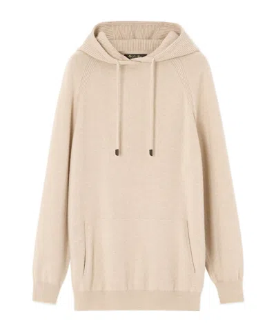 Loro Piana Cashmere Hoodie In Neutral