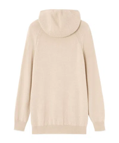Loro Piana Cashmere Hoodie In Neutral