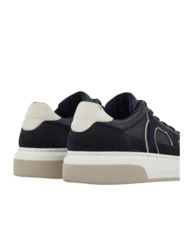 Ferragamo Cassina Gan 2 Low Top Sneakers In Blue