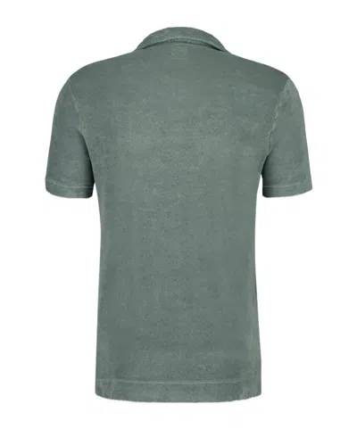 Fedeli Terry-cloth T-shirt In Gray
