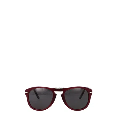 Persol Prugna Perlaceo Acetate Sunglasses In Burgundy