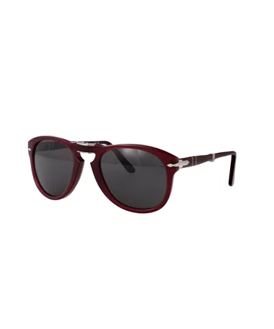 Persol Prugna Perlaceo Acetate Sunglasses In Burgundy