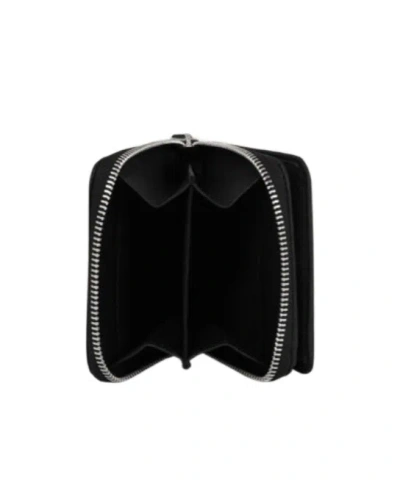 Vivienne Westwood Orb-plaque Zipped Leather Wallet In Black