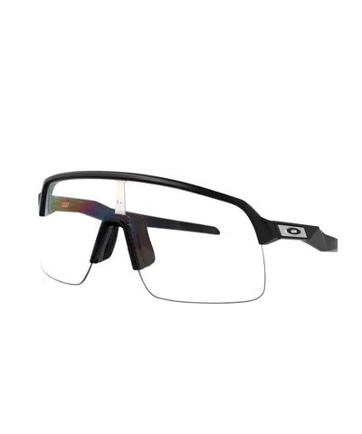 Oakley Geometric Frame Plain Mirror In Black