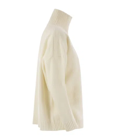 Weekend Max Mara Borgia Wool Turtleneck Sweater In Neutral