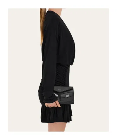 Ferragamo Hug Multipocket Mini Bag In Black