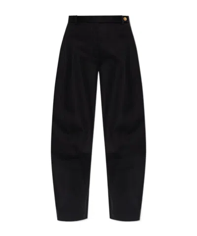 Versace Belt Loops Slacks In Brown