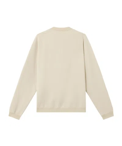 Stone Island Logo-embroidered Crewneck Sweatshirt In Neutral