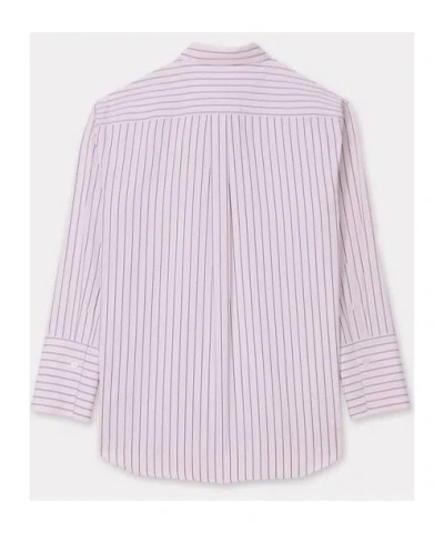 Kenzo Striped Shirt In Pink