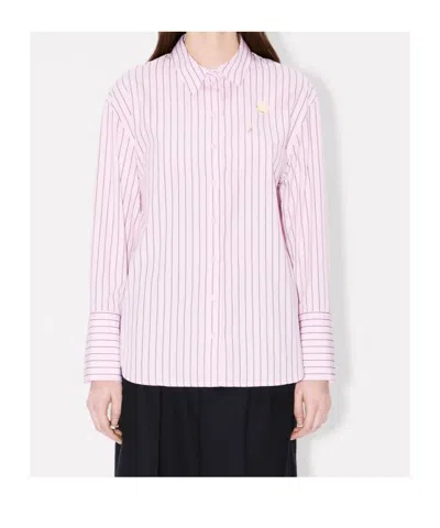 Kenzo Striped Shirt In Pink