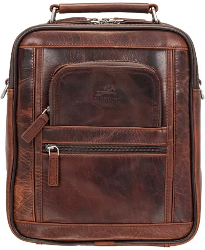 Mancini Men's Buffalo Double Compartment Bag In Brown