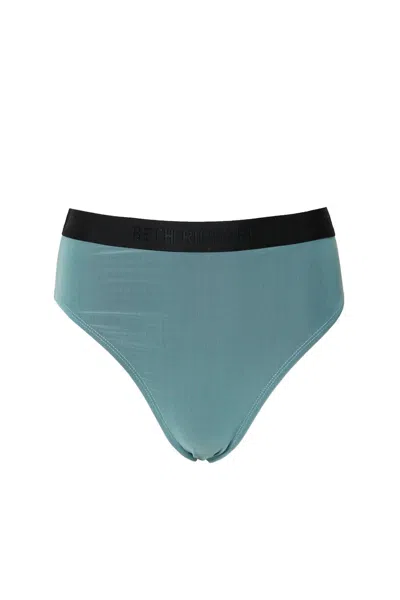 Beth Richards Mesh Overlay Kim Bikini Bottom In Mint In Green