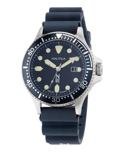 Nautica Cocoa Beach Solar-powered Recycled 3-hand Watch In Blue