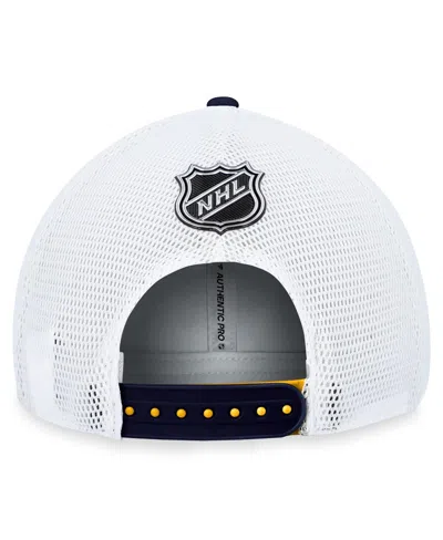 Fanatics Men's Gold St. Louis Blues Authentic Pro Rink Trucker Adjustable Hat In Yellow
