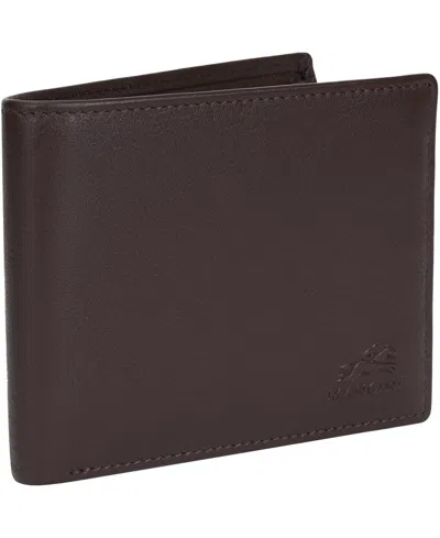 Mancini Men's Sonoma Rfid Secure Billfold Wallet In Brown