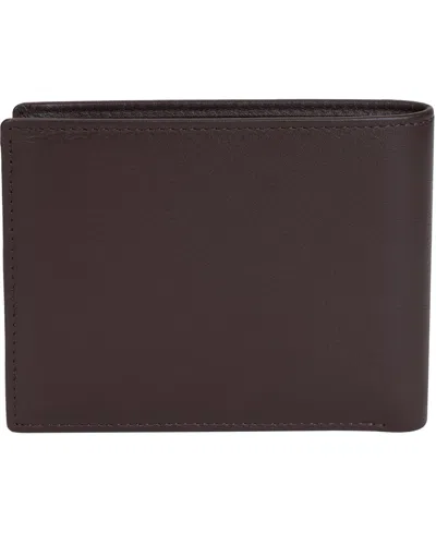 Mancini Men's Sonoma Rfid Secure Billfold Wallet In Brown
