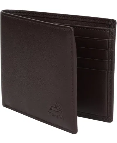 Mancini Men's Sonoma Rfid Secure Billfold Wallet In Brown