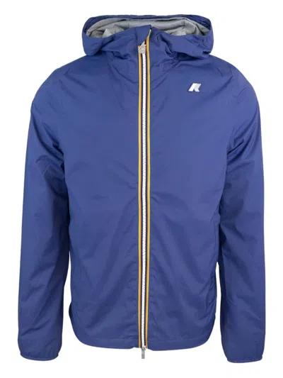 K-way Deep Cobalt Blue Stretch Jacket In Multi