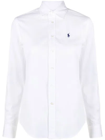 Polo Ralph Lauren Relaxed Fit Linen Shirt In White