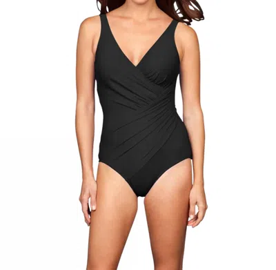 Miraclesuit Illusionist Crossover One-piece Swimsuit In Black