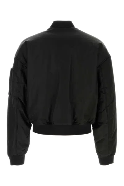 Dsquared2 Black Nylon Bomber Jacket In Black