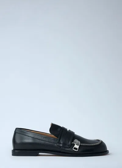 Jw Anderson J. W. Anderson Biker Moccasin In Black