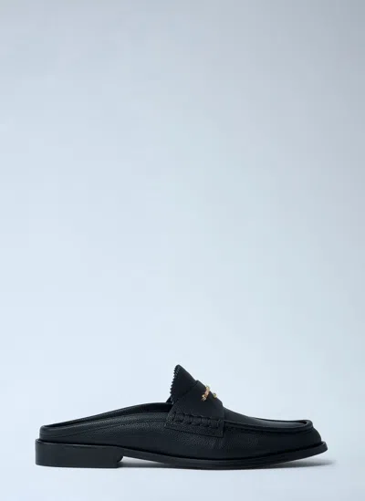 Alexander Wang Logo Lettering Slip-on Shoes In Neutral