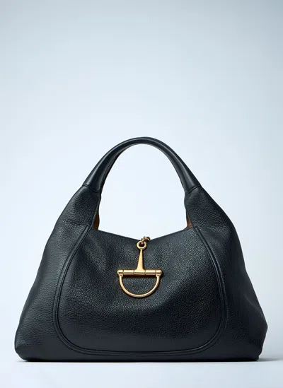Gucci Maxi Shoulder Bag Softbit In Black
