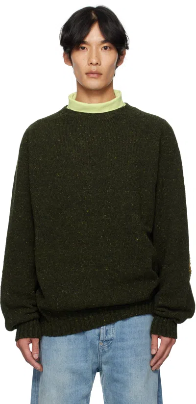 Bless Green N°80 Pearlpad Sweater In Green