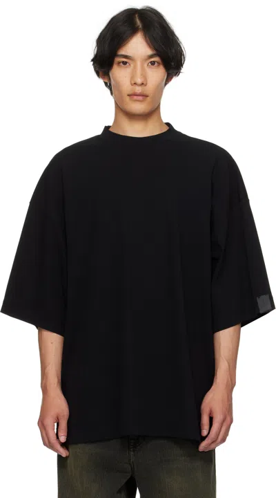 N.hoolywood Black Big T-shirt In Black