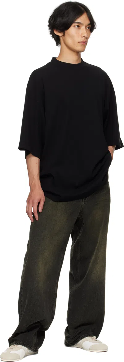 N.hoolywood Black Big T-shirt In Black