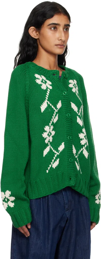 Ymc You Must Create Ssense Exclusive Green Atomic Cardigan In Green