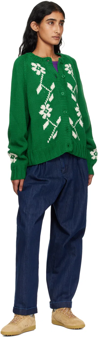 Ymc You Must Create Ssense Exclusive Green Atomic Cardigan In Green