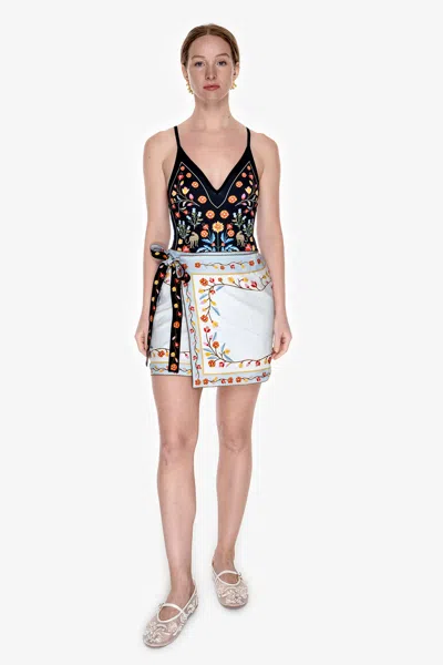 Jessie Zhao New York Swim Cover Up Skirt-night Imagination In Multi