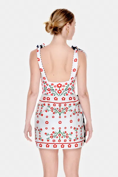 Jessie Zhao New York Swim Cover Up Skirt-night Garden In Black