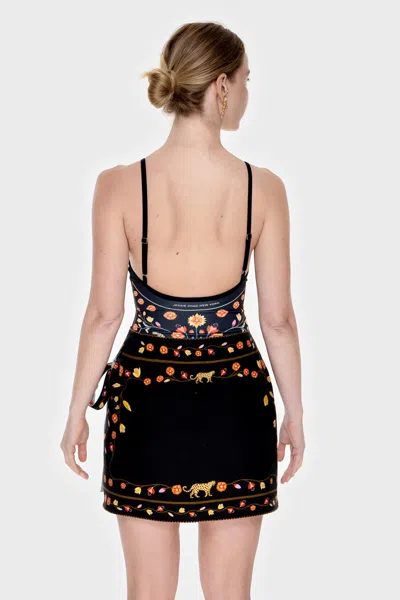 Jessie Zhao New York Swim Cover Up Skirt-night Imagination In Multi