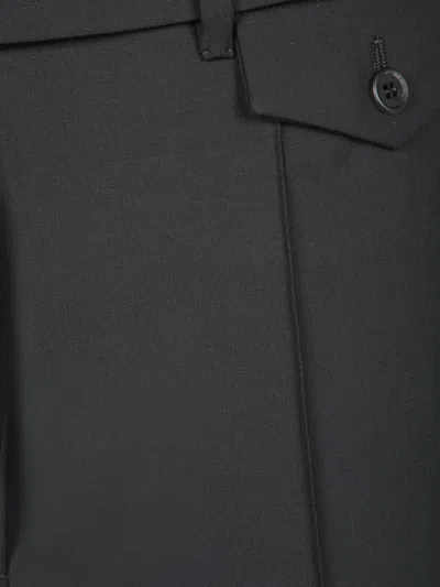 Prada Belt Loop Casual Pants In Black