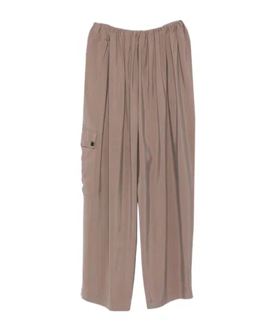 Alysi Cargo Pants Ruffled Effect In Multi