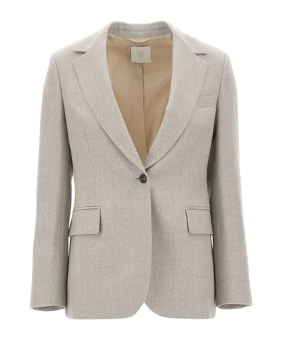 Eleventy Single-breasted Blazer In Gray
