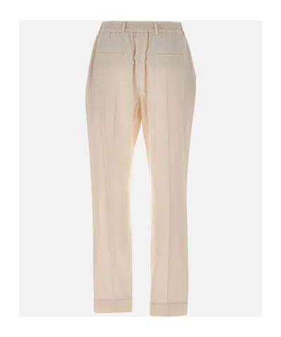 Eleventy Drawstring-cuffed Trousers In Neutral
