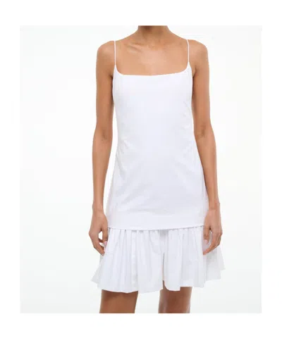 Staud Ari Mini Dress In White In White