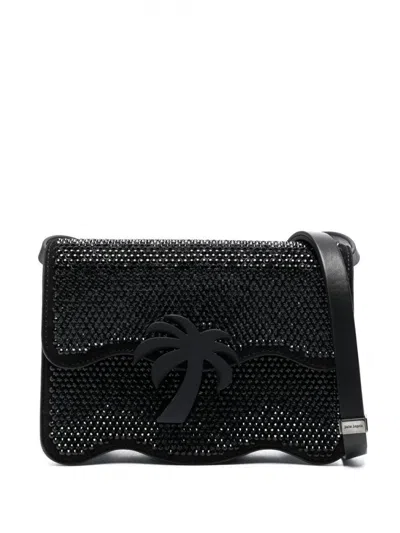 Palm Angels Palm Beach Micro Party Crossbody Bag In Black