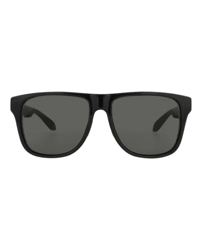 Pre-owned Alexander Mcqueen Squareframe Injection Sunglasses In Black Black Grey (am0292sa/30009429/001)