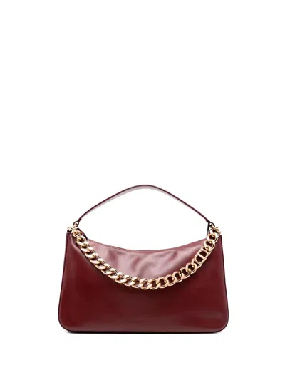 Twinset Twin-set Structured Crossbody Bag With Chain Strap In Red