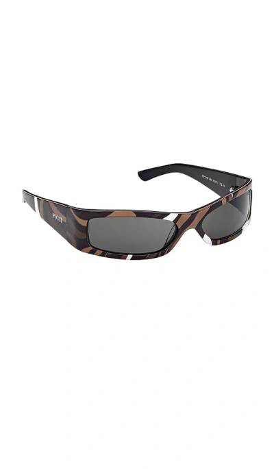 Pucci Rectangle Sunglasses In Multi