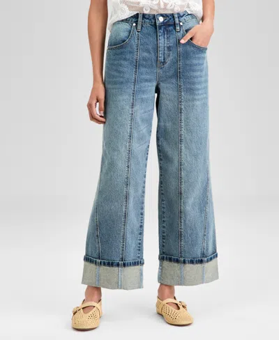 And Now This Women's High-rise Seamed Cuffed Jeans, Exclusively At Macy's In Multi
