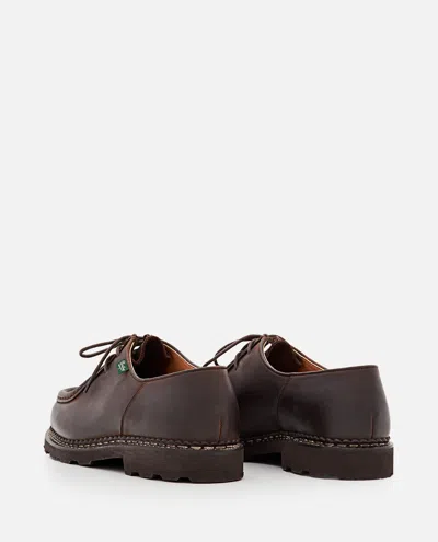 Paraboot "leather Michael Derby Shoe In Brown