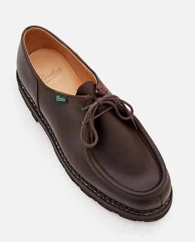 Paraboot "leather Michael Derby Shoe In Brown
