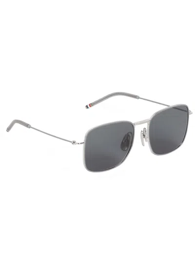 Thom Browne Square-frame Aviator Sunglasses In Gray
