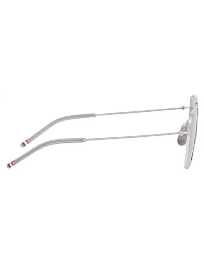 Thom Browne Square-frame Aviator Sunglasses In Gray